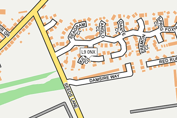 L9 0NX map - OS OpenMap – Local (Ordnance Survey) L9 0NX map - OS OpenMap – Local (Ordnance Survey)