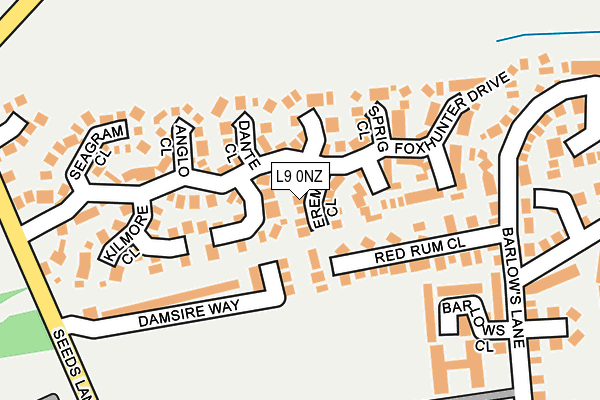 L9 0NZ map - OS OpenMap – Local (Ordnance Survey) L9 0NZ map - OS OpenMap – Local (Ordnance Survey)