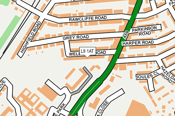 L9 1AT map - OS OpenMap – Local (Ordnance Survey) L9 1AT map - OS OpenMap – Local (Ordnance Survey)