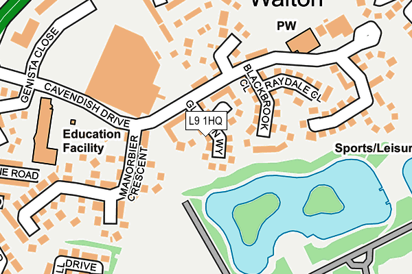 L9 1HQ map - OS OpenMap – Local (Ordnance Survey) L9 1HQ map - OS OpenMap – Local (Ordnance Survey)