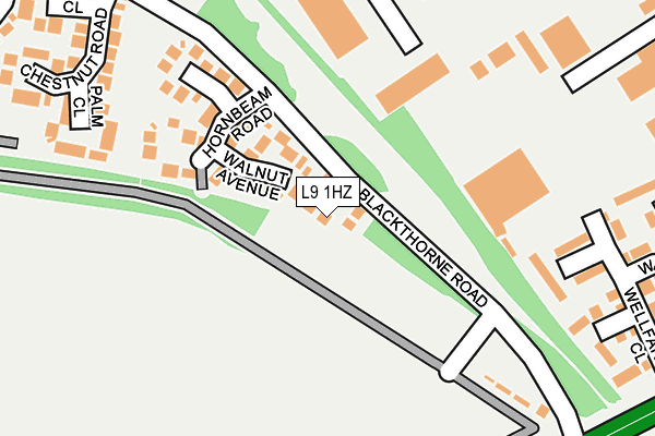 L9 1HZ map - OS OpenMap – Local (Ordnance Survey) L9 1HZ map - OS OpenMap – Local (Ordnance Survey)
