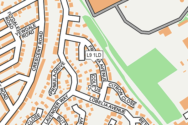 L9 1LD map - OS OpenMap – Local (Ordnance Survey) L9 1LD map - OS OpenMap – Local (Ordnance Survey)