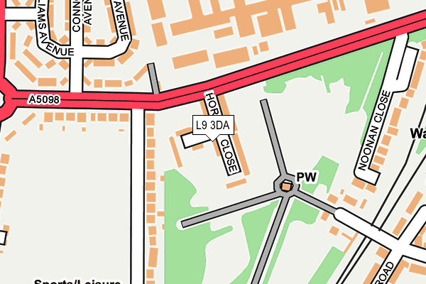 L9 3DA map - OS OpenMap – Local (Ordnance Survey) L9 3DA map - OS OpenMap – Local (Ordnance Survey)