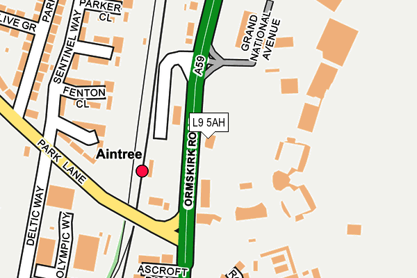L9 5AH map - OS OpenMap – Local (Ordnance Survey) L9 5AH map - OS OpenMap – Local (Ordnance Survey)