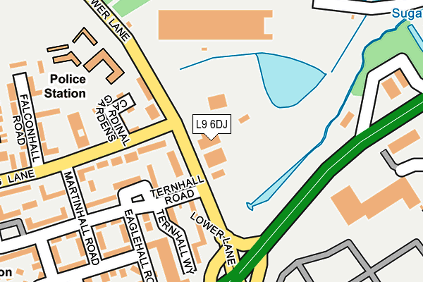L9 6DJ map - OS OpenMap – Local (Ordnance Survey) L9 6DJ map - OS OpenMap – Local (Ordnance Survey)