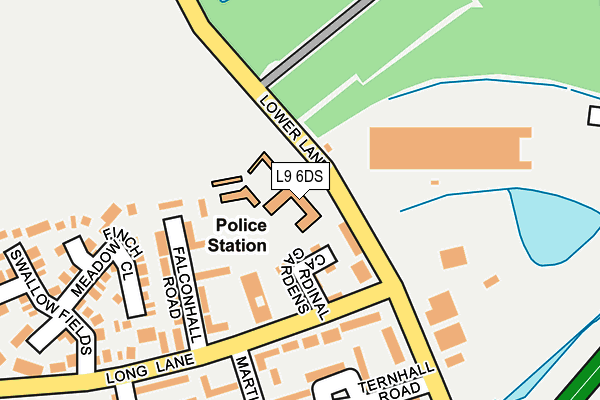 L9 6DS map - OS OpenMap – Local (Ordnance Survey) L9 6DS map - OS OpenMap – Local (Ordnance Survey)