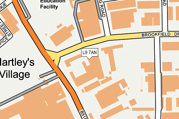 L9 7AN map - OS OpenMap – Local (Ordnance Survey) L9 7AN map - OS OpenMap – Local (Ordnance Survey)