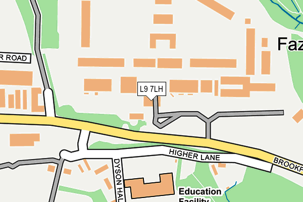 L9 7LH map - OS OpenMap – Local (Ordnance Survey) L9 7LH map - OS OpenMap – Local (Ordnance Survey)