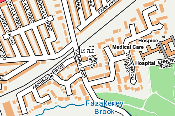 L9 7LZ map - OS OpenMap – Local (Ordnance Survey) L9 7LZ map - OS OpenMap – Local (Ordnance Survey)