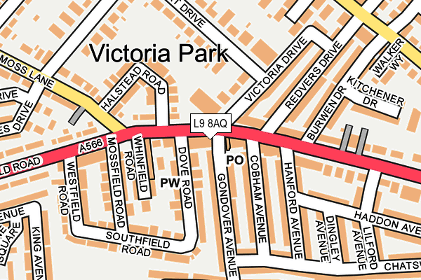 L9 8AQ map - OS OpenMap – Local (Ordnance Survey) L9 8AQ map - OS OpenMap – Local (Ordnance Survey)