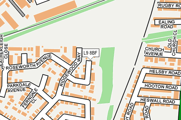 L9 8BF map - OS OpenMap – Local (Ordnance Survey) L9 8BF map - OS OpenMap – Local (Ordnance Survey)