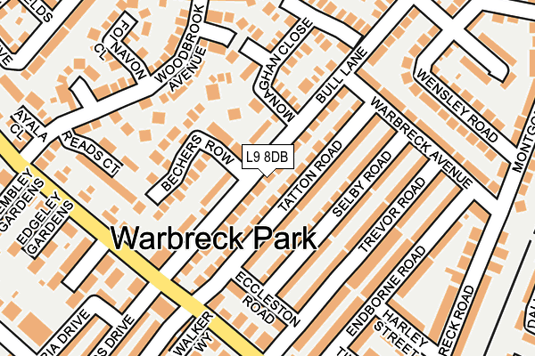 L9 8DB map - OS OpenMap – Local (Ordnance Survey) L9 8DB map - OS OpenMap – Local (Ordnance Survey)