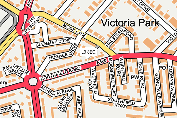 L9 8EQ map - OS OpenMap – Local (Ordnance Survey) L9 8EQ map - OS OpenMap – Local (Ordnance Survey)