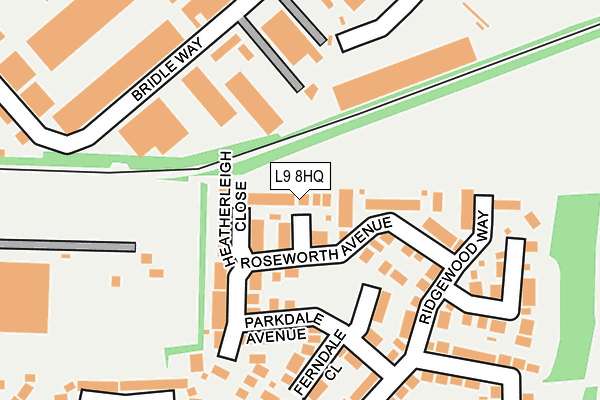 L9 8HQ map - OS OpenMap – Local (Ordnance Survey) L9 8HQ map - OS OpenMap – Local (Ordnance Survey)