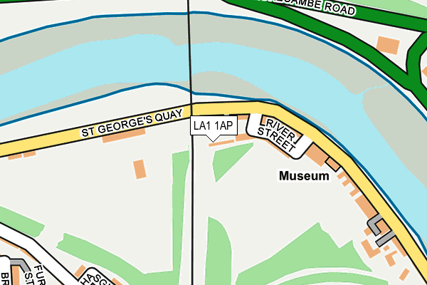 LA1 1AP map - OS OpenMap – Local (Ordnance Survey) LA1 1AP map - OS OpenMap – Local (Ordnance Survey)