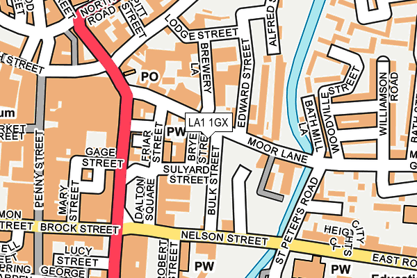LA1 1GX map - OS OpenMap – Local (Ordnance Survey) LA1 1GX map - OS OpenMap – Local (Ordnance Survey)