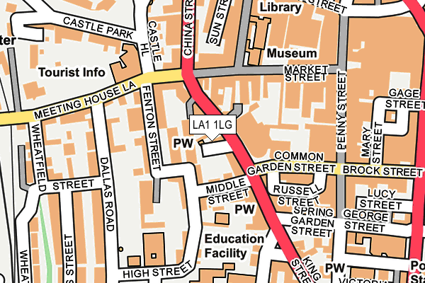 LA1 1LG map - OS OpenMap – Local (Ordnance Survey) LA1 1LG map - OS OpenMap – Local (Ordnance Survey)