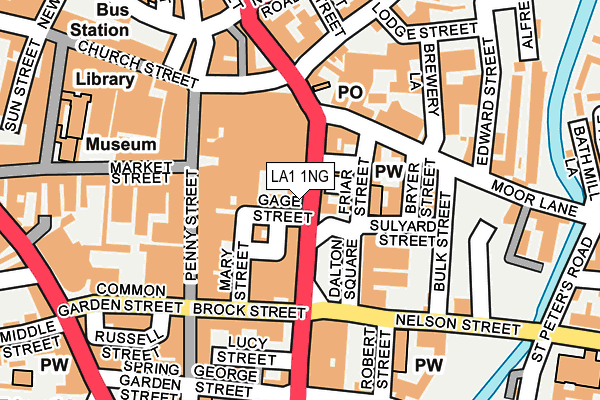 LA1 1NG map - OS OpenMap – Local (Ordnance Survey) LA1 1NG map - OS OpenMap – Local (Ordnance Survey)