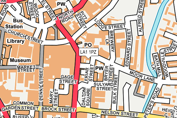 LA1 1PZ map - OS OpenMap – Local (Ordnance Survey) LA1 1PZ map - OS OpenMap – Local (Ordnance Survey)
