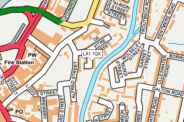 LA1 1QX map - OS OpenMap – Local (Ordnance Survey) LA1 1QX map - OS OpenMap – Local (Ordnance Survey)