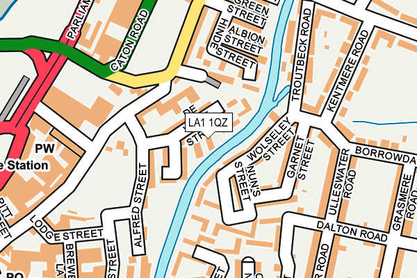 LA1 1QZ map - OS OpenMap – Local (Ordnance Survey) LA1 1QZ map - OS OpenMap – Local (Ordnance Survey)