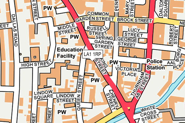LA1 1RP map - OS OpenMap – Local (Ordnance Survey) LA1 1RP map - OS OpenMap – Local (Ordnance Survey)