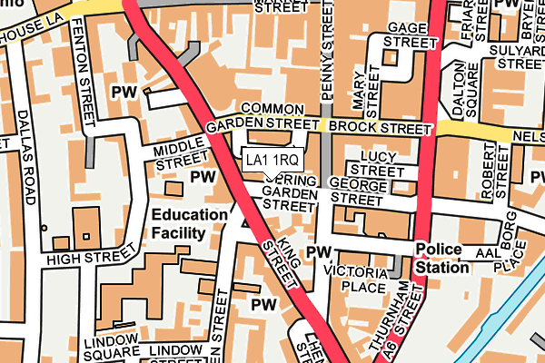 LA1 1RQ map - OS OpenMap – Local (Ordnance Survey) LA1 1RQ map - OS OpenMap – Local (Ordnance Survey)