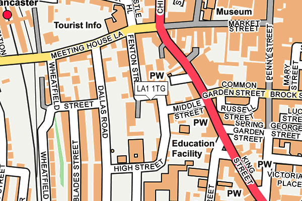 LA1 1TG map - OS OpenMap – Local (Ordnance Survey) LA1 1TG map - OS OpenMap – Local (Ordnance Survey)