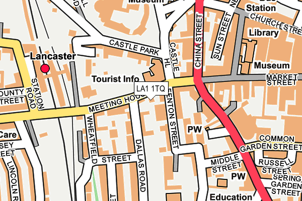 LA1 1TQ map - OS OpenMap – Local (Ordnance Survey) LA1 1TQ map - OS OpenMap – Local (Ordnance Survey)