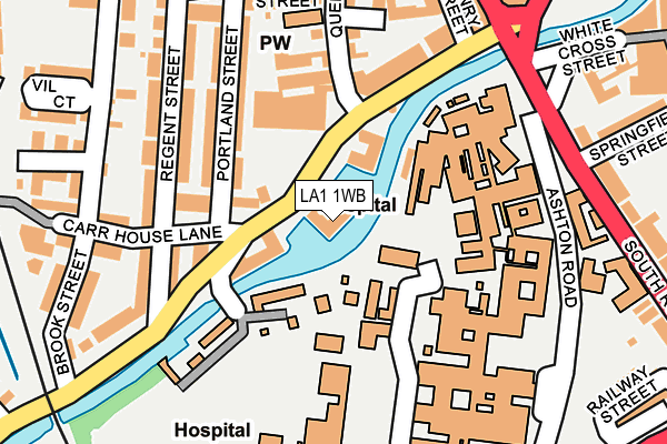 LA1 1WB map - OS OpenMap – Local (Ordnance Survey) LA1 1WB map - OS OpenMap – Local (Ordnance Survey)