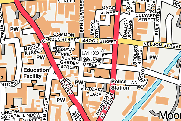 LA1 1XQ map - OS OpenMap – Local (Ordnance Survey) LA1 1XQ map - OS OpenMap – Local (Ordnance Survey)