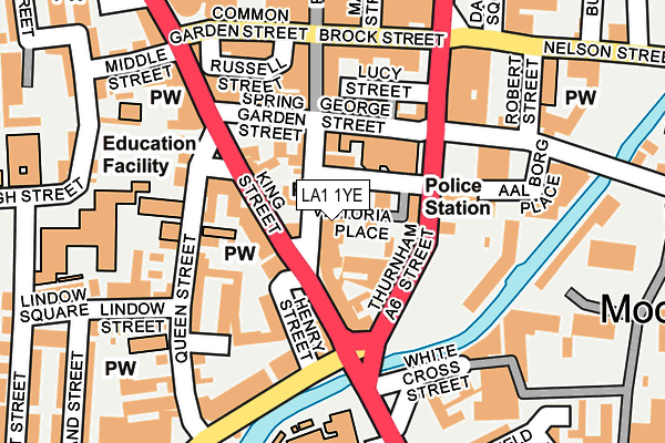 LA1 1YE map - OS OpenMap – Local (Ordnance Survey) LA1 1YE map - OS OpenMap – Local (Ordnance Survey)