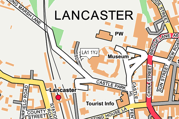 LA1 1YJ map - OS OpenMap – Local (Ordnance Survey) LA1 1YJ map - OS OpenMap – Local (Ordnance Survey)