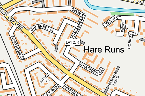 LA1 2JR map - OS OpenMap – Local (Ordnance Survey) LA1 2JR map - OS OpenMap – Local (Ordnance Survey)
