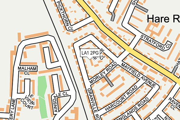 LA1 2PG map - OS OpenMap – Local (Ordnance Survey) LA1 2PG map - OS OpenMap – Local (Ordnance Survey)