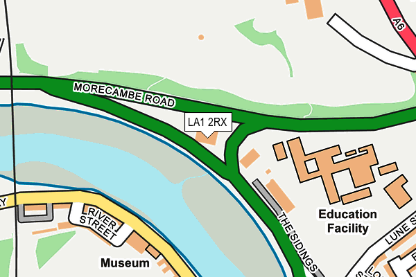 LA1 2RX map - OS OpenMap – Local (Ordnance Survey) LA1 2RX map - OS OpenMap – Local (Ordnance Survey)