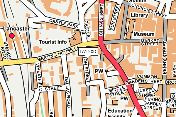LA1 2XD map - OS OpenMap – Local (Ordnance Survey) LA1 2XD map - OS OpenMap – Local (Ordnance Survey)