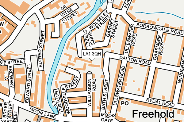 LA1 3QH map - OS OpenMap – Local (Ordnance Survey) LA1 3QH map - OS OpenMap – Local (Ordnance Survey)