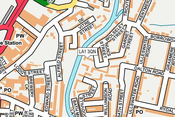 LA1 3QN map - OS OpenMap – Local (Ordnance Survey) LA1 3QN map - OS OpenMap – Local (Ordnance Survey)