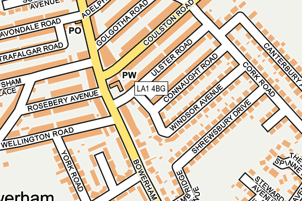LA1 4BG map - OS OpenMap – Local (Ordnance Survey) LA1 4BG map - OS OpenMap – Local (Ordnance Survey)