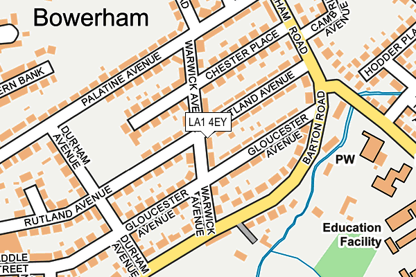 LA1 4EY map - OS OpenMap – Local (Ordnance Survey) LA1 4EY map - OS OpenMap – Local (Ordnance Survey)