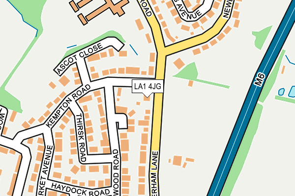 LA1 4JG map - OS OpenMap – Local (Ordnance Survey) LA1 4JG map - OS OpenMap – Local (Ordnance Survey)