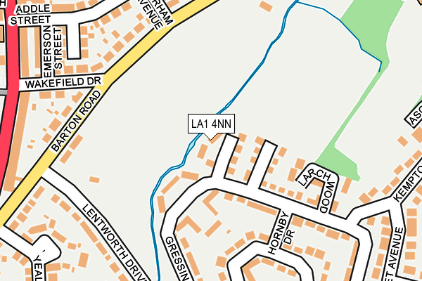 LA1 4NN map - OS OpenMap – Local (Ordnance Survey) LA1 4NN map - OS OpenMap – Local (Ordnance Survey)