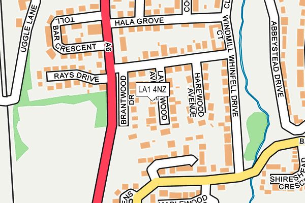 LA1 4NZ map - OS OpenMap – Local (Ordnance Survey) LA1 4NZ map - OS OpenMap – Local (Ordnance Survey)