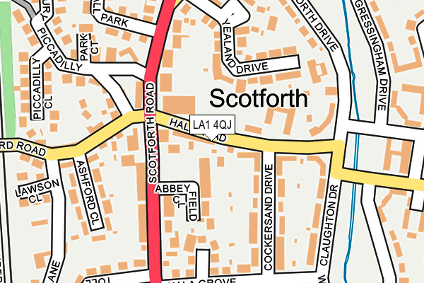 LA1 4QJ map - OS OpenMap – Local (Ordnance Survey) LA1 4QJ map - OS OpenMap – Local (Ordnance Survey)