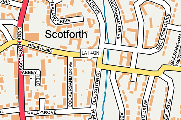 LA1 4QN map - OS OpenMap – Local (Ordnance Survey) LA1 4QN map - OS OpenMap – Local (Ordnance Survey)