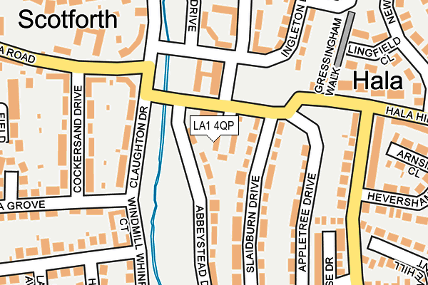 LA1 4QP map - OS OpenMap – Local (Ordnance Survey) LA1 4QP map - OS OpenMap – Local (Ordnance Survey)