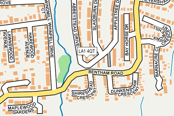 LA1 4QT map - OS OpenMap – Local (Ordnance Survey) LA1 4QT map - OS OpenMap – Local (Ordnance Survey)