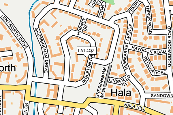 LA1 4QZ map - OS OpenMap – Local (Ordnance Survey) LA1 4QZ map - OS OpenMap – Local (Ordnance Survey)