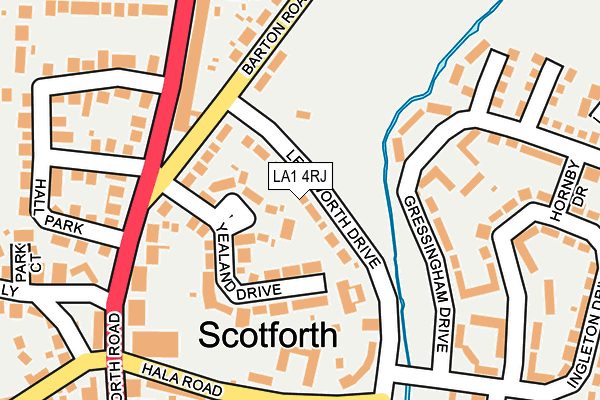 LA1 4RJ map - OS OpenMap – Local (Ordnance Survey) LA1 4RJ map - OS OpenMap – Local (Ordnance Survey)